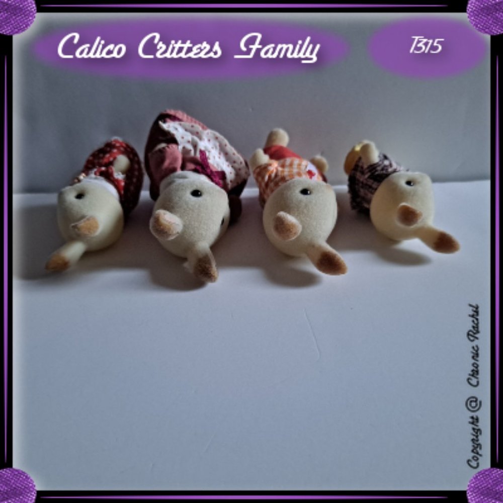 Vintage Hopscotch Rabbit Family - Picture 3 of 6